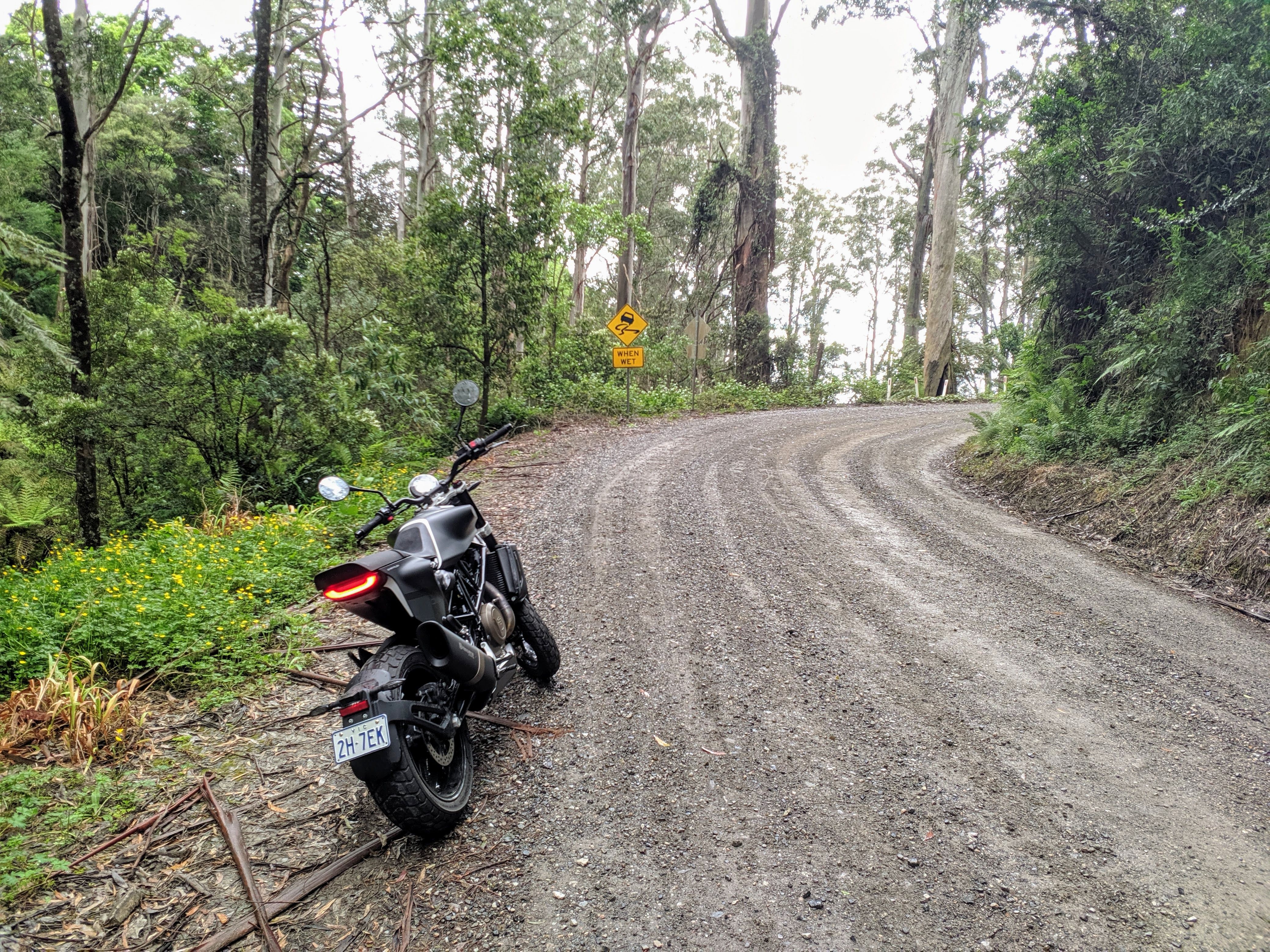 My 701 on a typical Victorian unsealed road. Lots of fun to be had on those!