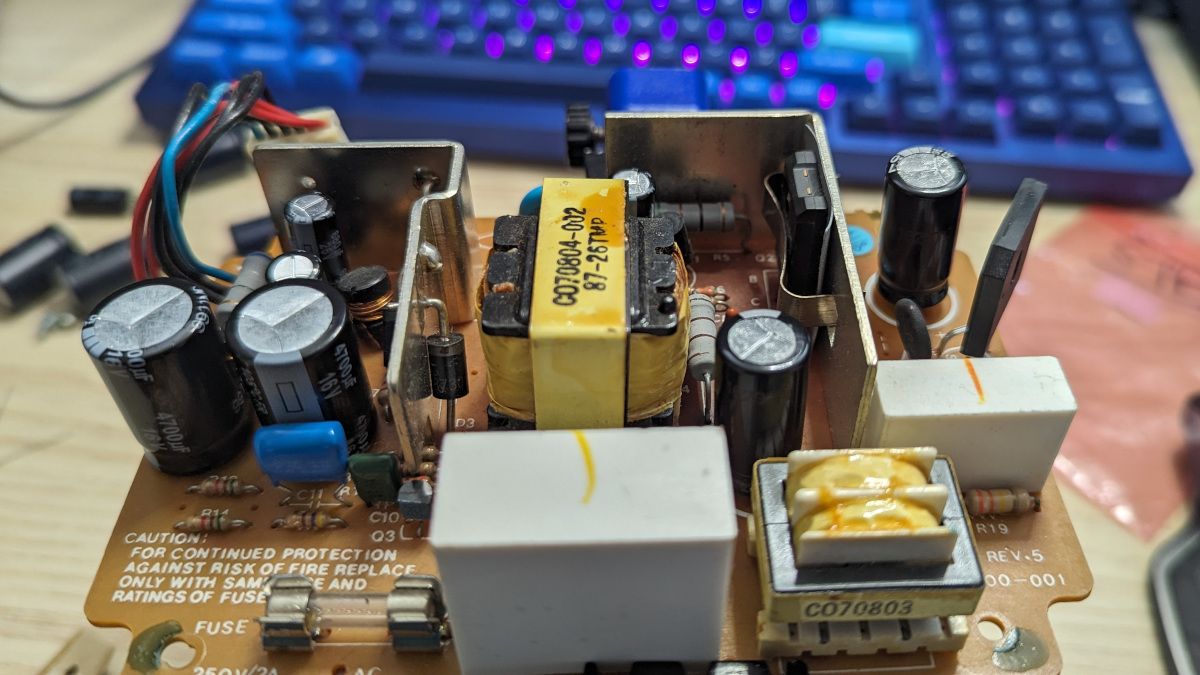 The PSU after being recapped